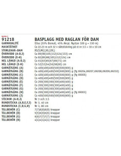 Stickbeskrivning 91218 Elise 2