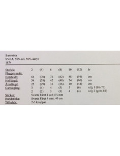 Stickbeskrivning 1874 Svea 2