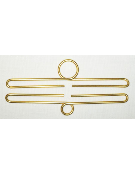 Trådbeslag guld 14cm