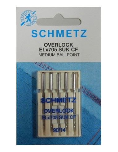Schmetz Overlock ELx705 SUK CF Jersey 90/14 5-pak
