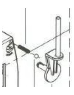 Trådrullehållare lodrät 125 - 240