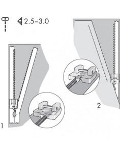 Pfaff pressarfot för dolt blixtlås 2