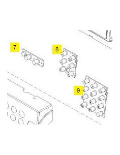 Gummiunderlag Bernina 210 12 knappar