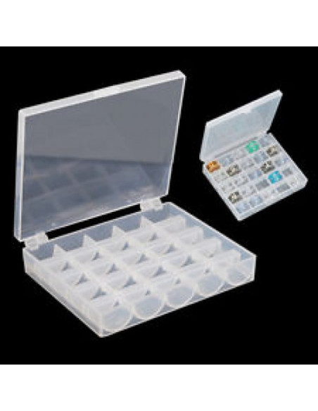 Spob box för 25 st undertrådsspolar