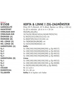 Stickbeskrivning 91508 Elise 2