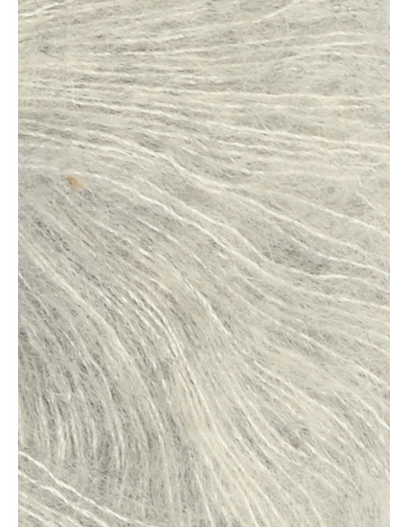 Tynn SilkMohair ljusgråmelerad 1022