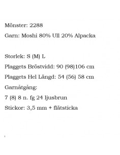Stickbeskrivning 2288 Moshi 2