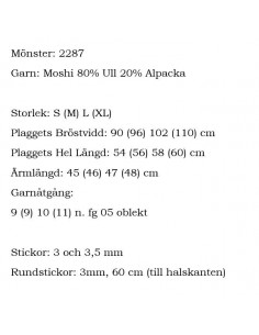 Stickbeskrivning 2287 Moshi 2