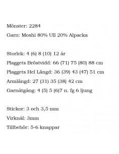 Stickbeskrivning 2284 Moshi 2