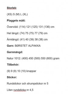Stickbeskrivning Tiril 2 Borstad Alpakka Norsk Text 2