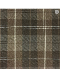 Tyg Rutigt brun 100% poly 50000MD