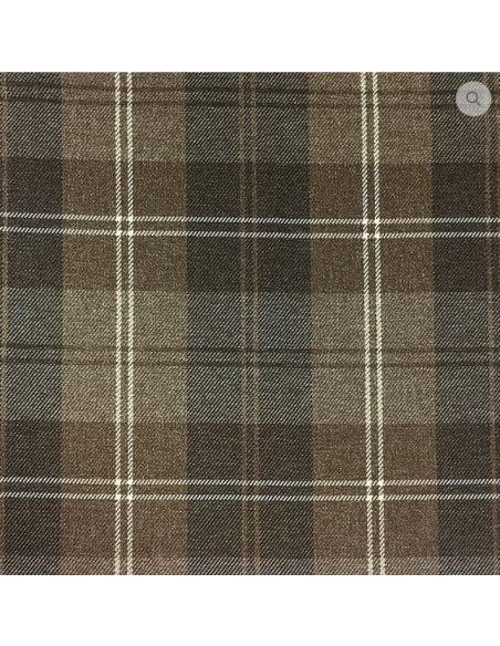 Tyg Rutigt brun 100% poly 50000MD