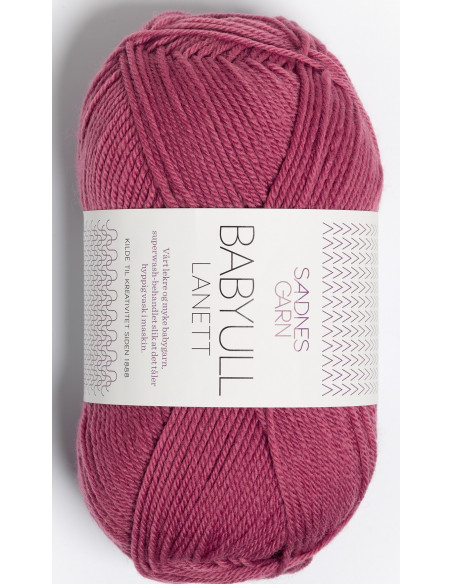 Lanett Babyull 4244 Mörk gammelrosa