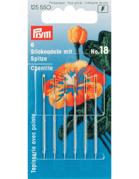 Tapeserinål utan udd nr. 18