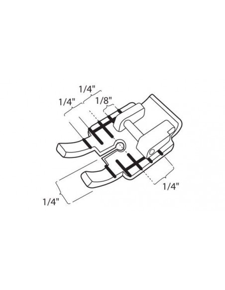 Transparent 1/4 inch Piercing Fot
