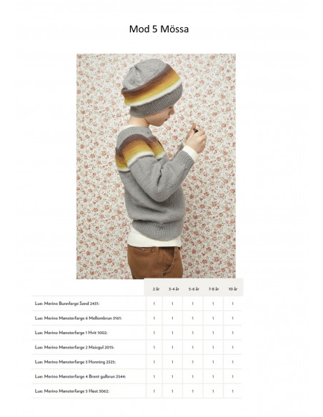 Mönsterhäfte 1906 Merinoull Svensk Text