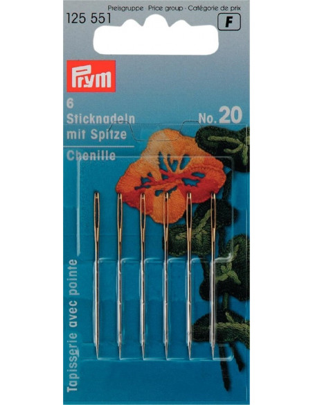 Tapeserinål med udd nr. 20