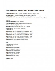 Stickbeskrivning 91954 Elise 2