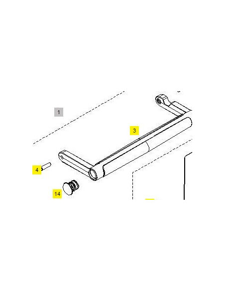 Handtag Bernina 220-240 röd
