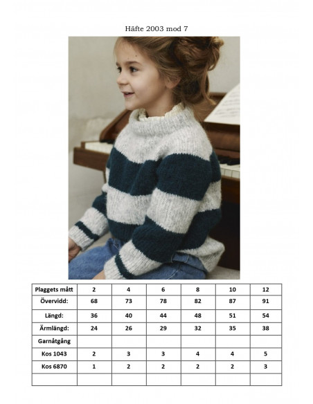 Mönsterhäfte 2003 Mykt til Barn Svensk Text