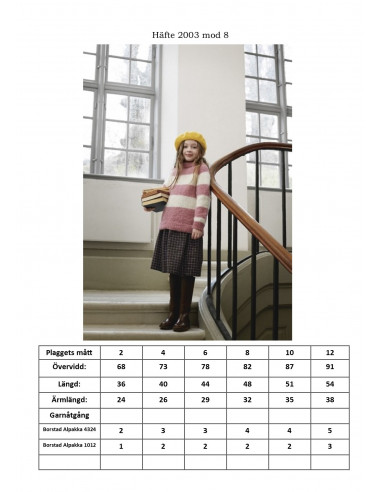 Mönsterhäfte 2003 Mykt til Barn Svensk Text