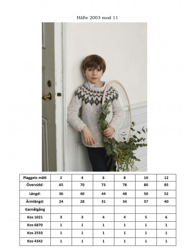 Mönsterhäfte 2003 Mykt til Barn Svensk Text