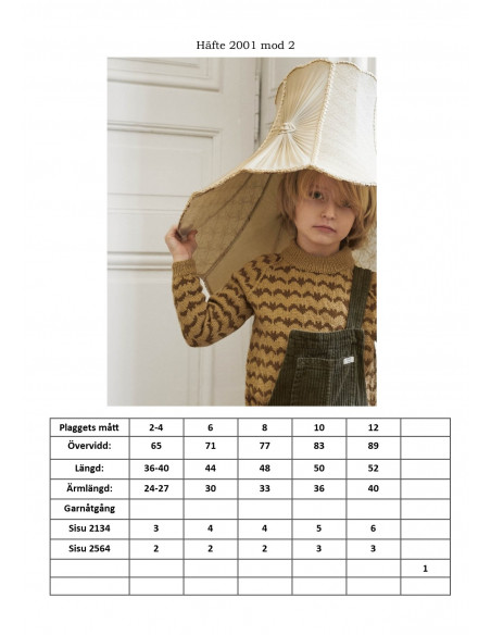 Mönsterhäfte 2001 Sisu Svensk Text