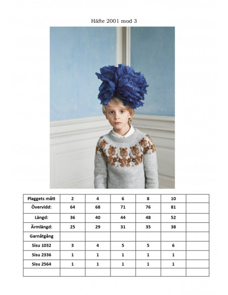 Mönsterhäfte 2001 Sisu Svensk Text