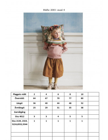 Mönsterhäfte 2001 Sisu Svensk Text