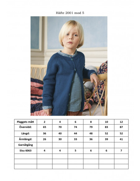 Mönsterhäfte 2001 Sisu Svensk Text