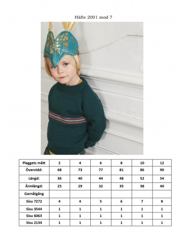 Mönsterhäfte 2001 Sisu Svensk Text