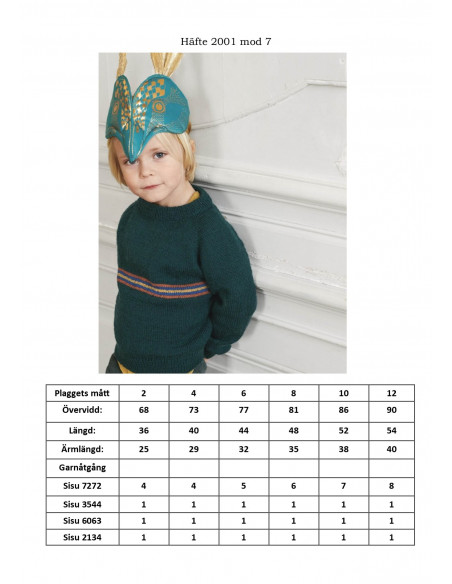 Mönsterhäfte 2001 Sisu Svensk Text