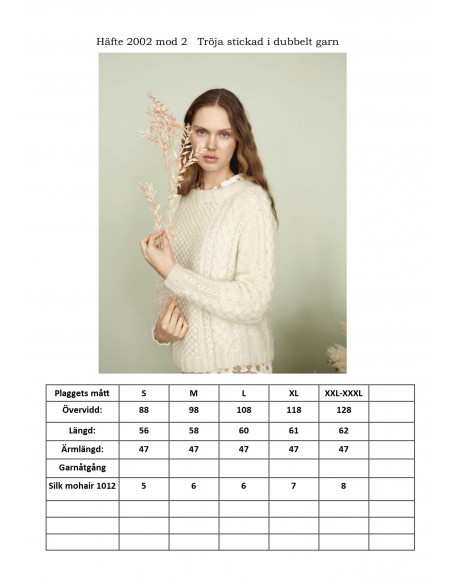 Mönsterhäfte 2002 Trend Dam Svensk Text
