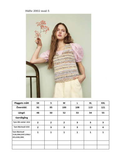Mönsterhäfte 2002 Trend Dam Svensk Text