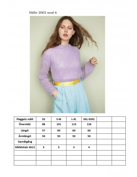 Mönsterhäfte 2002 Trend Dam Svensk Text