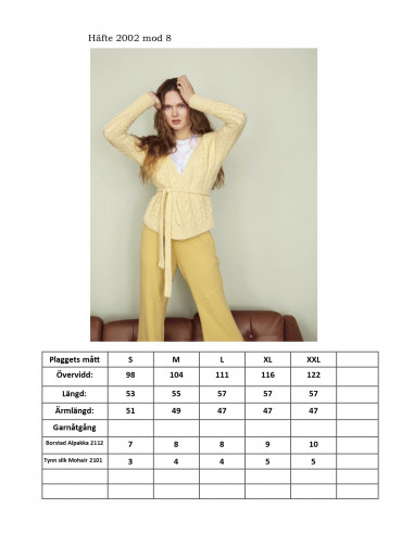 Mönsterhäfte 2002 Trend Dam Svensk Text