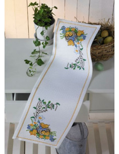 Påsklöpare Kycklingar i Korg 25x84cm