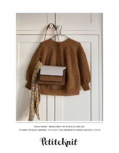 Stickbeskrivning PetitKnit Novice sweater-mohair edition