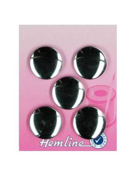 Knappformar Förnicklade 5st 22mm