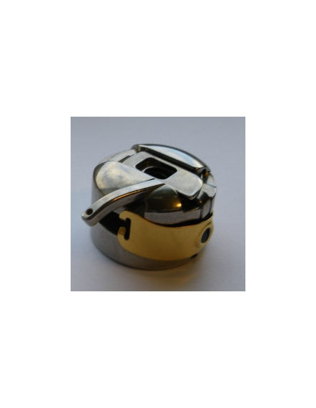 Spolkapsel Bernina, förgylld spännfjäder. Italien