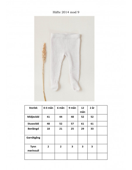 Mönsterhäfte 2014 Mjuk Start Svensk text