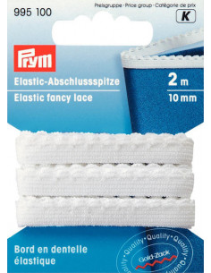 Dekorresår 10mm vit 2m