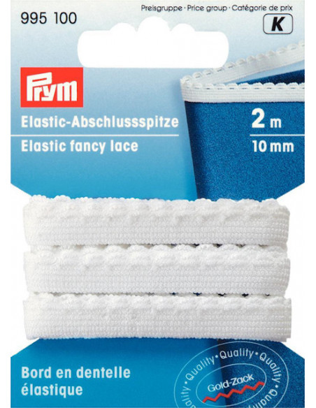 Dekorresår 10mm vit 2m