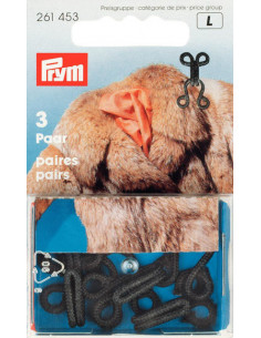 Pälshäktor Svart 3-pack