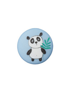 Knapp 12mm Panda Blå