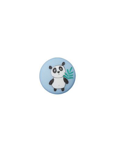Knapp 12mm Panda Blå