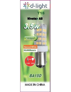 Symaskinslampa LED B15D 3,5w 2