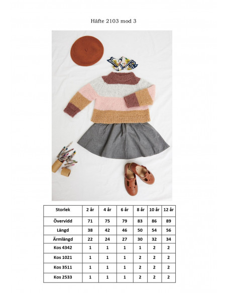 Mönsterhäfte 2103 Mjukt till barn Svensk text