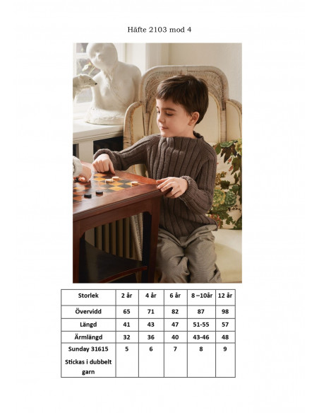 Mönsterhäfte 2103 Mjukt till barn Svensk text