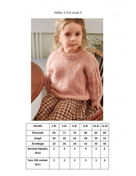 Mönsterhäfte 2103 Mjukt till barn Svensk text